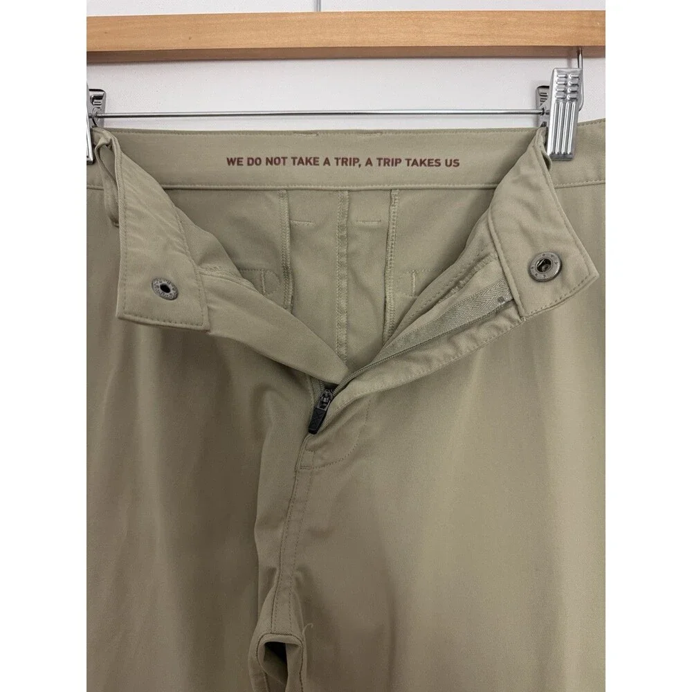 Rhone Commuter Pants 33x32 Beige Khaki Golf Performance Chino Stretch Preppy